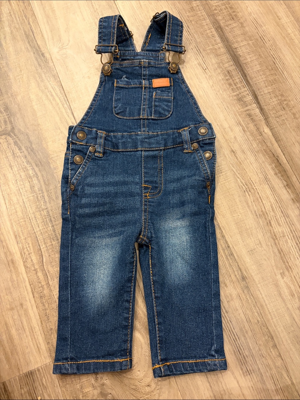 7 For All Mankind Kids Blue Denim Overalls